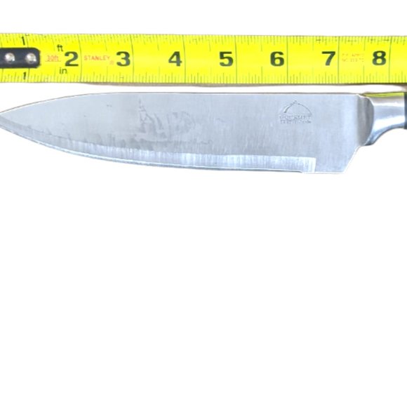 Gourmet Traditions Kitchen Knife Set with Carrying Case Black Handles - Picture 9 of 13